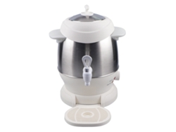 Hervidor de agua de acero inoxidable de doble capa, estilo turco, blanco, estándar europeo, gran capacidad, aislado, pico largo. Mdug