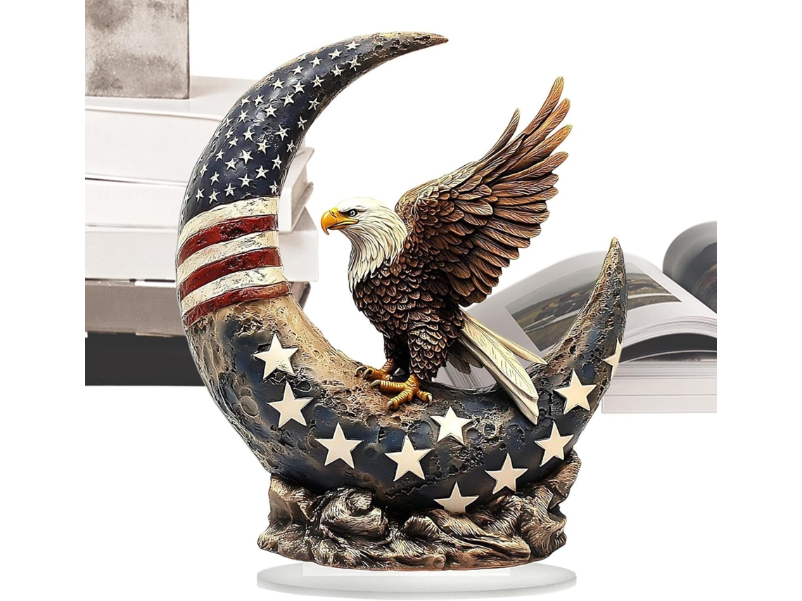 Águila calva | Decoración patriótica, en acrílico 2D, para oficina y sala de estar