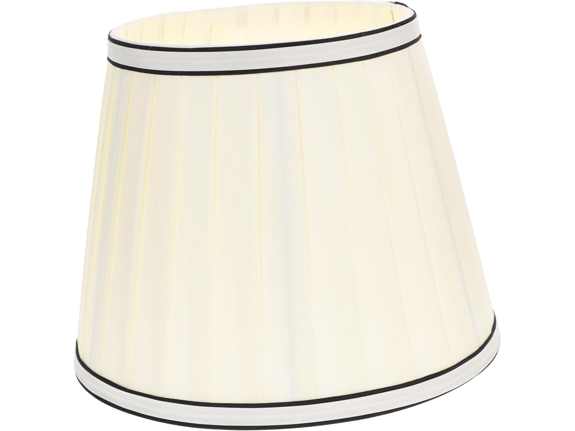 Bombilla E27 De Tela Plisada, Para Lámparas De Mesa Y De Pie, 22 Cm De Diámetro, Color Seda Negra.