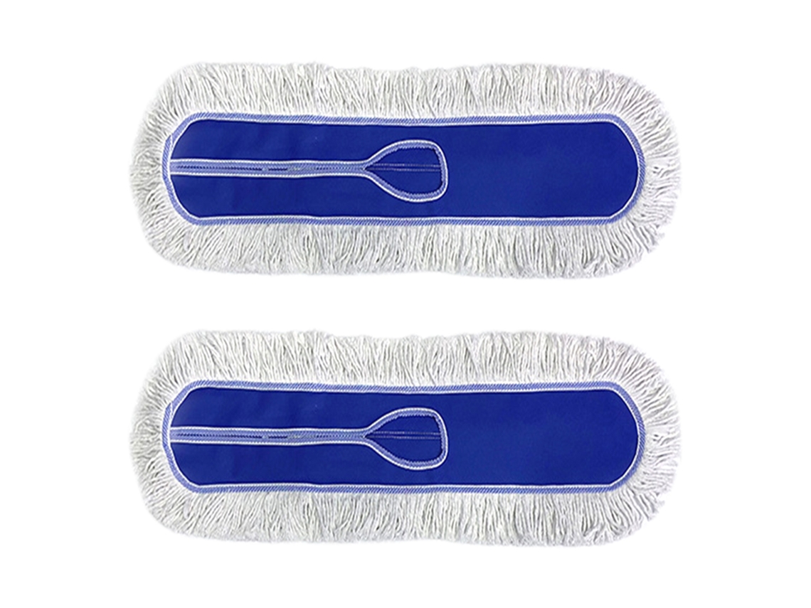 2 almohadillas de repuesto para fregona, más gruesas, de limpieza rápida, de fácil instalación, planas, para hotel y hogar.