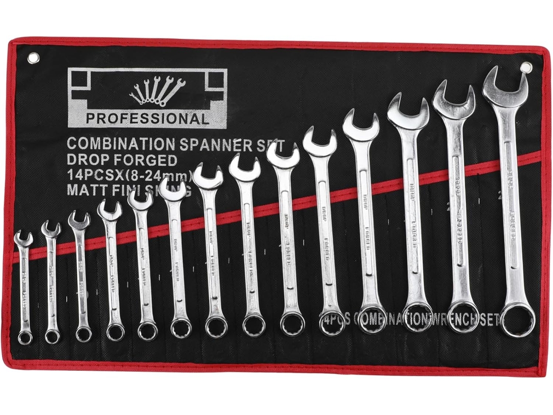 Kit De 14 Piezas: Llave Para Latiguillos De Freno, De Carraca Liberación, Herramienta Mecánica