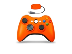 Mando inalámbrico YUNZII para Xbox 360 con receptor 2,4 G y vibración naranja