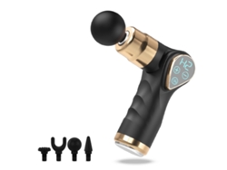Mini pistola de masaje facial MDUG con pantalla LCD (negra)