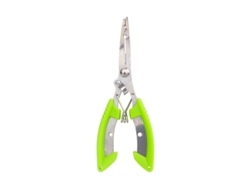 (verde) Aguja de pesca de acero inoxidable con mango antideslizante y extractor de anzuelos.