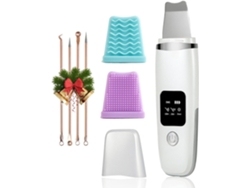 Espátula facial removedor de cravos Espátula facial removedor de poros com 4 modos Display LCD Ferramentas de cuidados com a pele (branco)