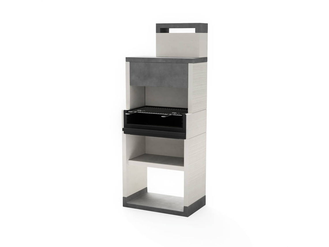 Barbacoa TUOZI Venit Flex Plus Hotte [F] Blanca y Gris