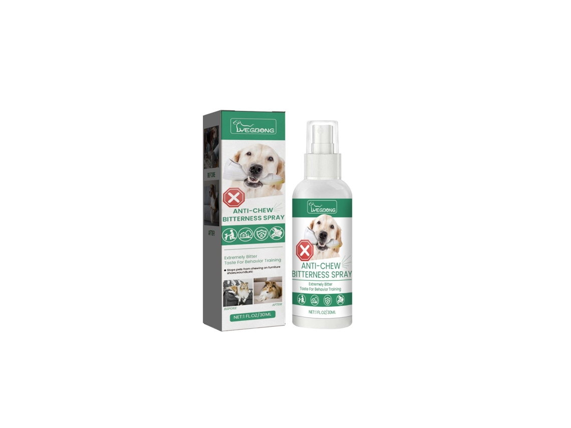 Espray anti-mordeduras para mascotas.