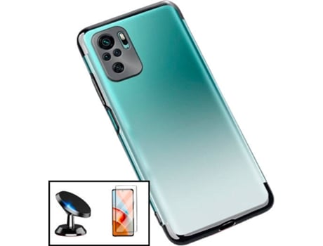 Kit Carcasa, Protector y Soporte Magnético Auto Xiaomi Redmi Note 10s PHONECARE SlimArmor Negro
