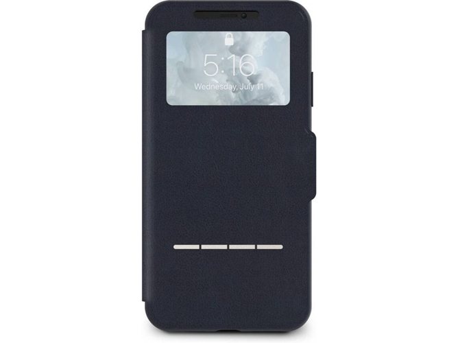 Funda iPhone XS Max MOSHI Sensecover Azul
