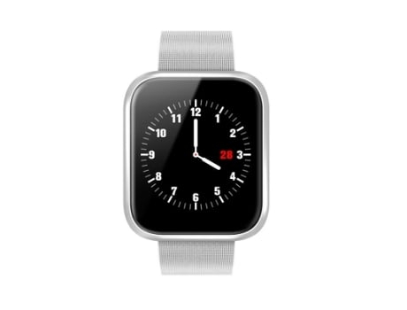 Reloj Inteligente Chronus Modo Multideportivo Frecuencia Cardíaca/Presión Arterial Ip68 Pulsera Inteligente Impermeable Plata AUJEZON