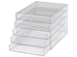Caja Cajón en Acrílico MAUL Din A4 5 Cajones Transparente