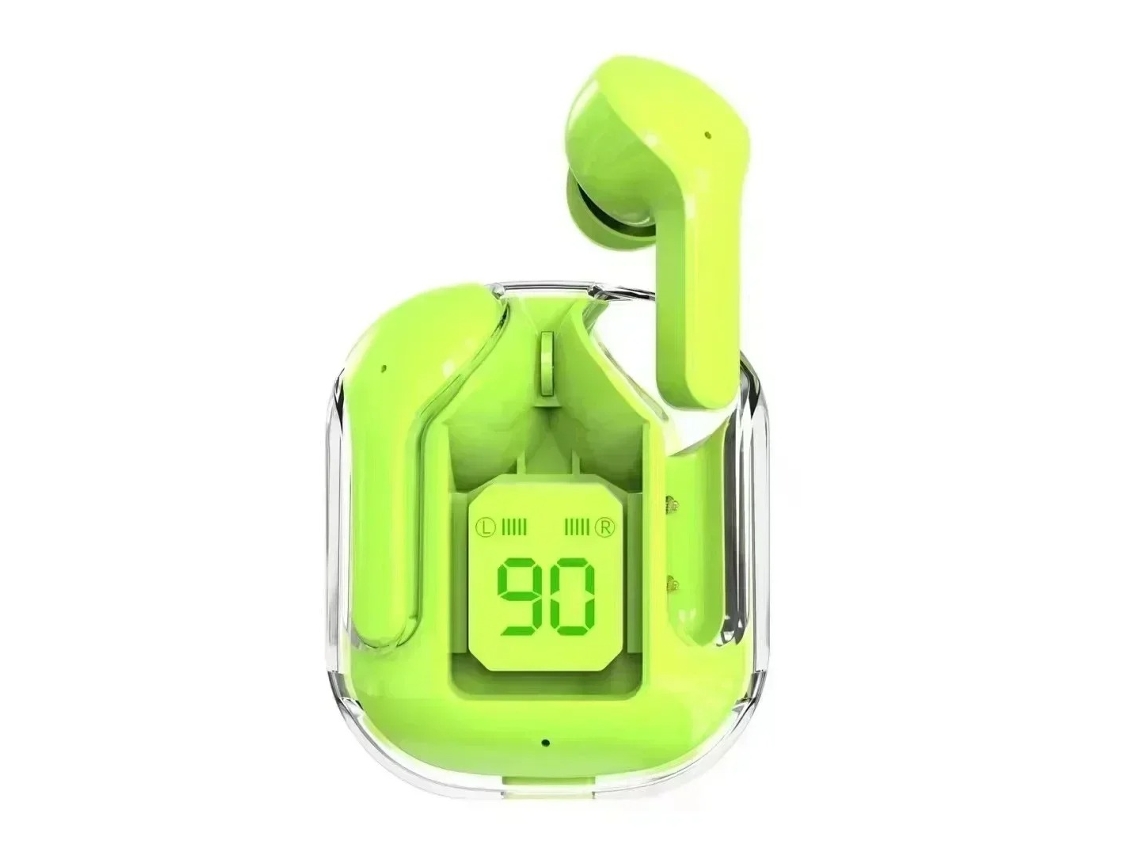 (verde) Auriculares Inalámbricos Bluetooth Con Pantalla Led Y Sonido Estéreo Hi-fi