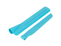 Regla para tartas de altura ajustable, raspador de crema azul, herramienta para decorar tartas