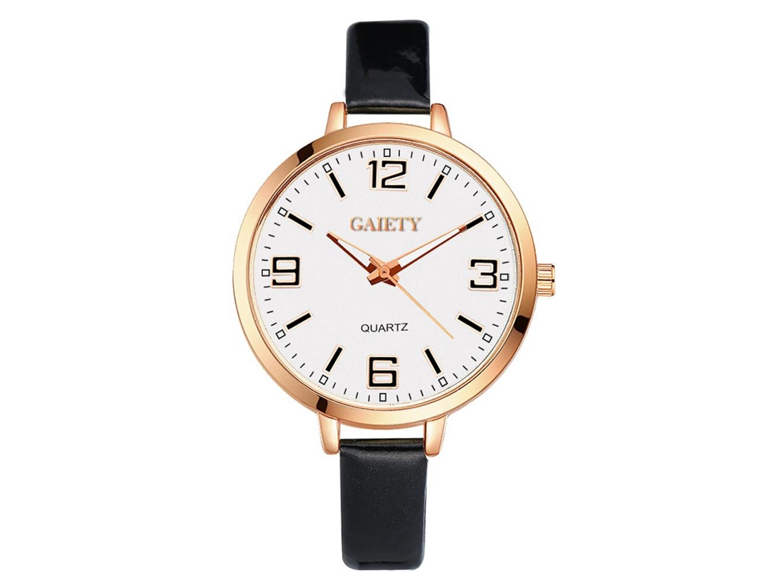 Reloj De Cuarzo De Aleación Lvpai Con Brazalete De Diamantes De Imitación Para Mujer (plateado Y Negro)