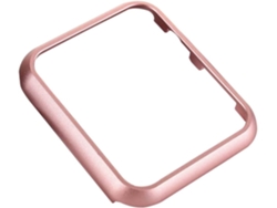 Estuche protector de aluminio Gokoco con elegante revestimiento metálico rosa y protector de pantalla
