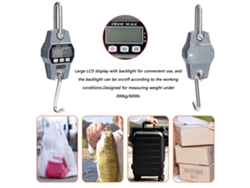 Mini Báscula Industrial Electrónica Digital Lcd Portátil De 300 Kg Con Alta Resistencia Para Grúas Y Equipos De Pesca.