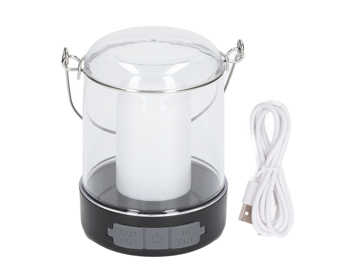 Linterna Led Recargable Para Camping Con 3 Modos, Resistente Al Agua, Con Gancho, Portátil Para Uso En Exteriores.
