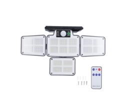 Luces Solares Led Para Exteriores, 4 Cabezales Ajustables, Sensor De Movimiento, 450 Lúmenes, 3 Modo