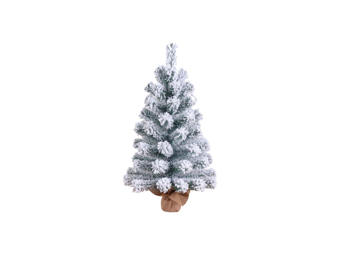Árbol de Navidad Decorativo Mini Verde Nevado 60x38cm Dayron