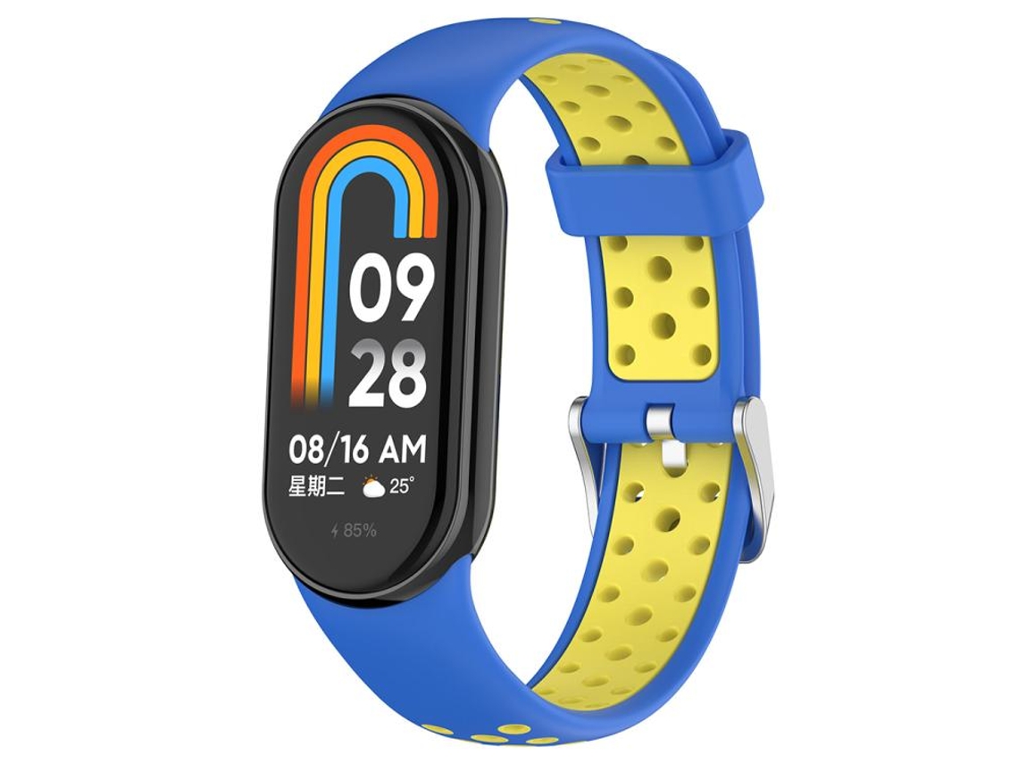 Pulsera para Xiaomi Smart Band 10/9/8 - Silicona bicolor - Conector metálico