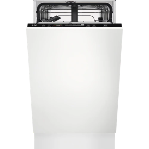 Lavavajillas Integrable AEG FSE62417P (9 cubiertos - 45 cm - Panel Negro)
