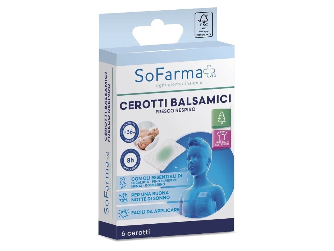 Cerotto Balsamico Fresco Respiro 6 Pezzi Sofarmapiu