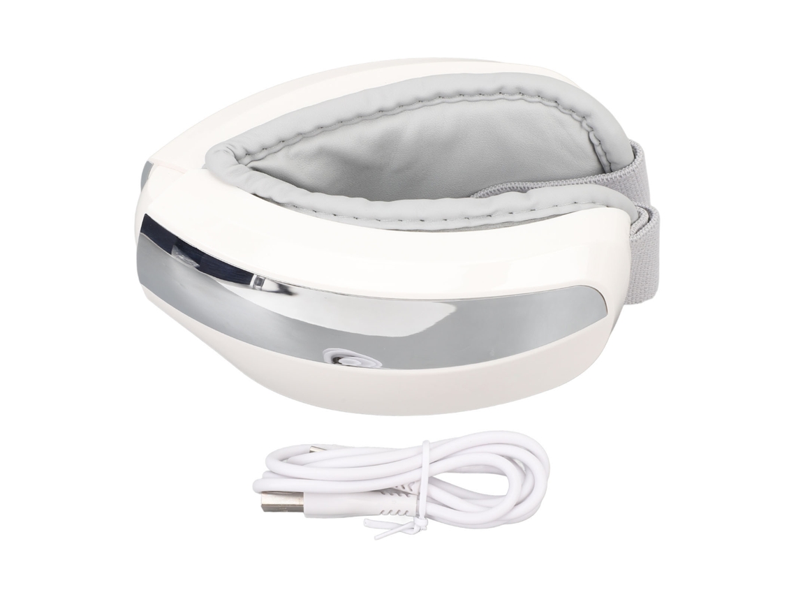 Masajeador De Ojos Con Alivio De Calor Para Aliviar La Fatiga Ocular, Masajeador De Ojos Portátil Plegable Multifuncional Con Calefacción Y Música Bl