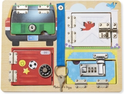 Tablero Brinquedo Educativo MELISSA & DOUG Lock And Latch