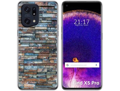 Carcasa para Oppo Find X5 Pro 5G TUMUNDOSMARTPHONE Dibujos Ladrillo 05 Multicolor