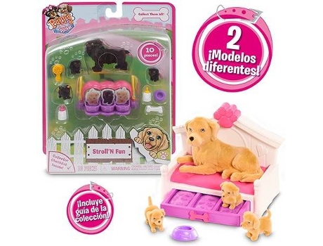 Muñeco GIOCHI-PREZIOSI Puppies In My Pocket Mama + 3 Cachorros + Acces (Edad Mínima Recomendada: 4años)