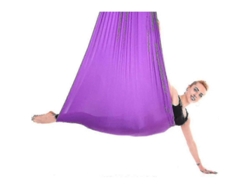 Hamaca Y Columpio De Yoga Aéreo Terapéutico Para Flexibilidad Y Alivio Del Dolor 150*280cm Morado