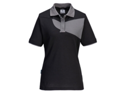 Polo De Mujer Pw2 - Moderno Y Confortable Negro Gris / Xl