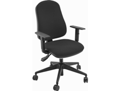 Silla de Escritorio Operativa UNIST Sincro Simpel Brazos ajustables (Negro - Tapizada)