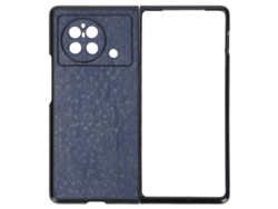 Capa Protetora Pu Para Vivo X Fold, Capa De Telefone Móvel Dobrável Resistente A Arranhões Azul