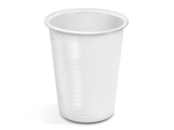 Vasos de Plastico Desechables 50 Uds Blanco Reutilizables 200 cc TIENDA EURASIA