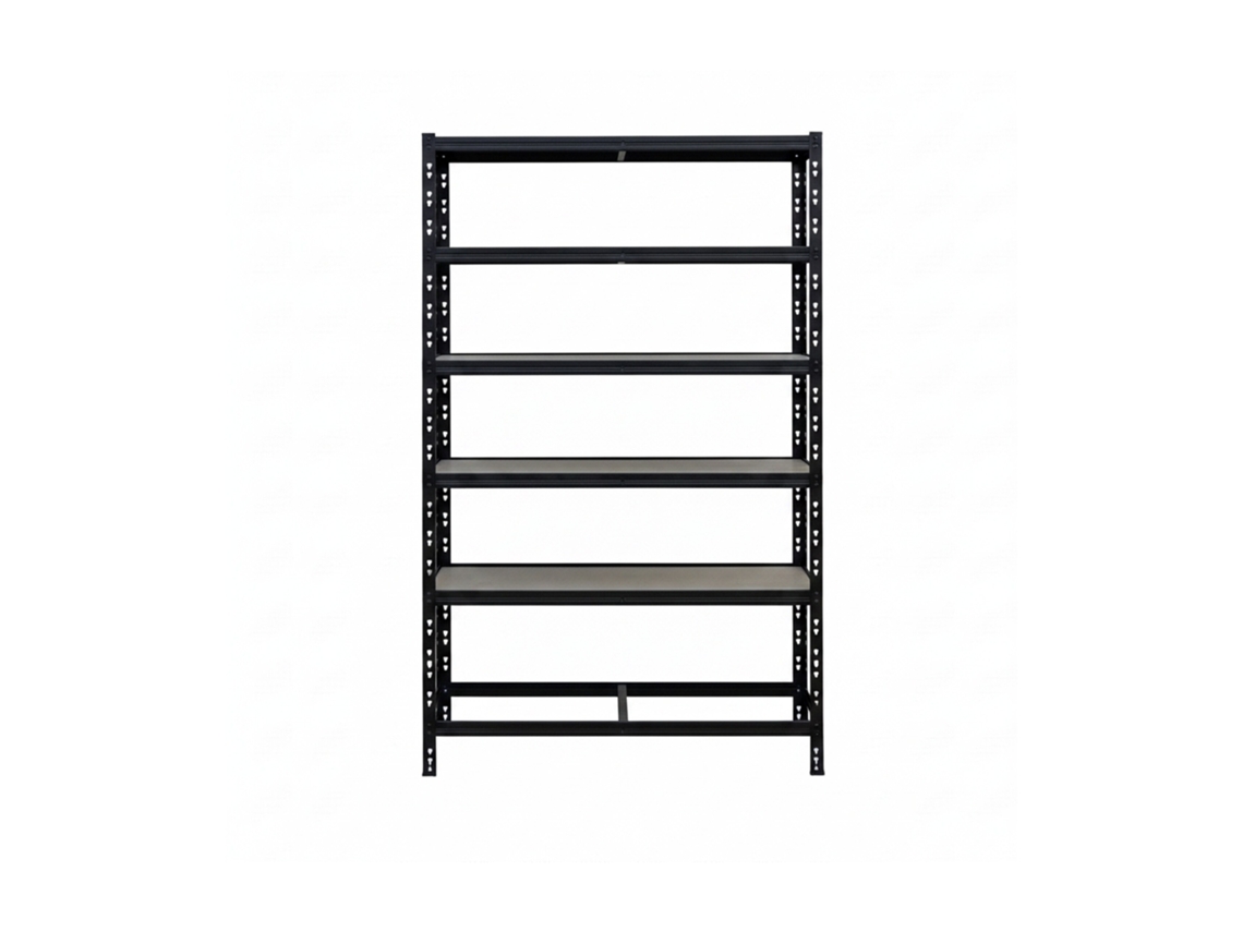 Relaxdays Estantería Para 8 Neumáticos, 210×110×40 Cm (al×an×f), 750 Kg, Acero, Montaje Sin Tornillos, Taller, Negro