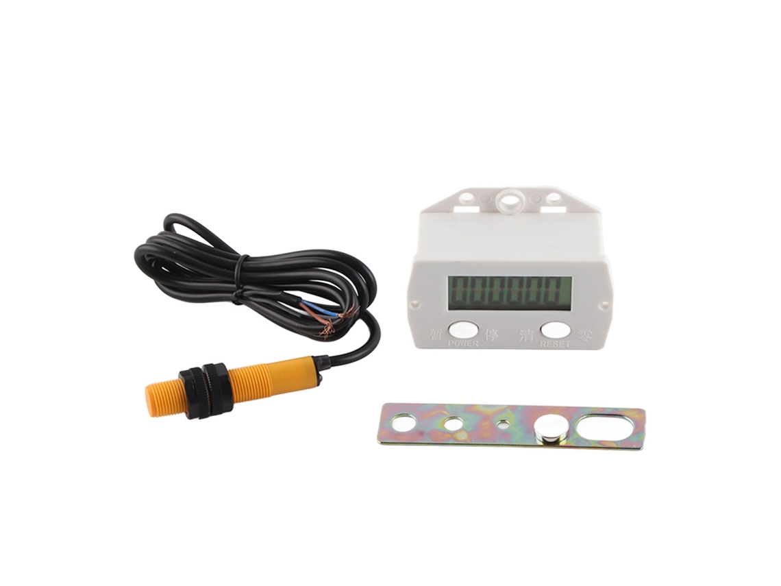 Contador Electrónico Digital Para Máquina De Tejer Con Interruptor De Inducción Magnética De 0 A 999999 Dígitos.