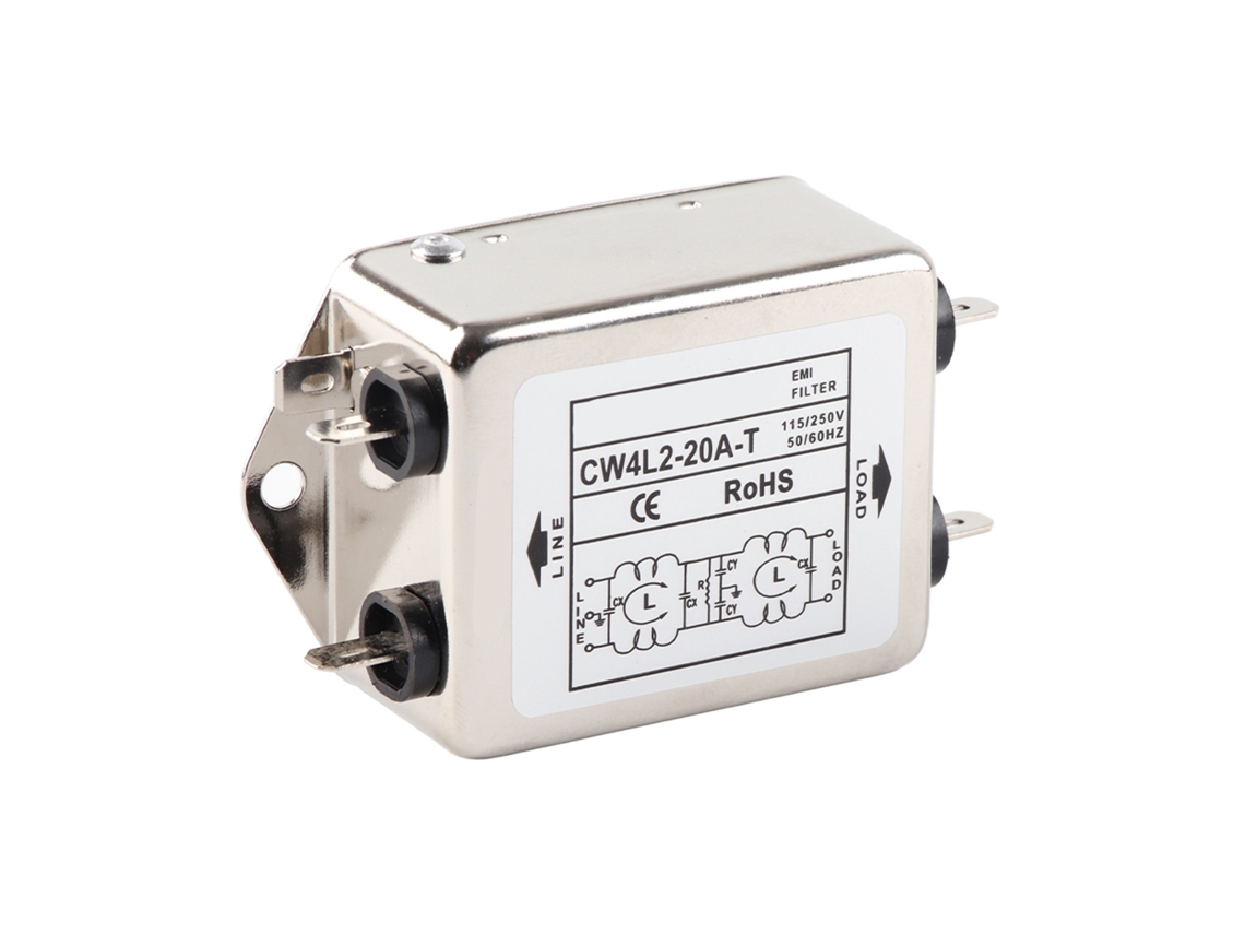 2026as-Filtro EMI Terminal de línea de alimentación Cw4l2-20a 115v/250v 20a 50/60hz