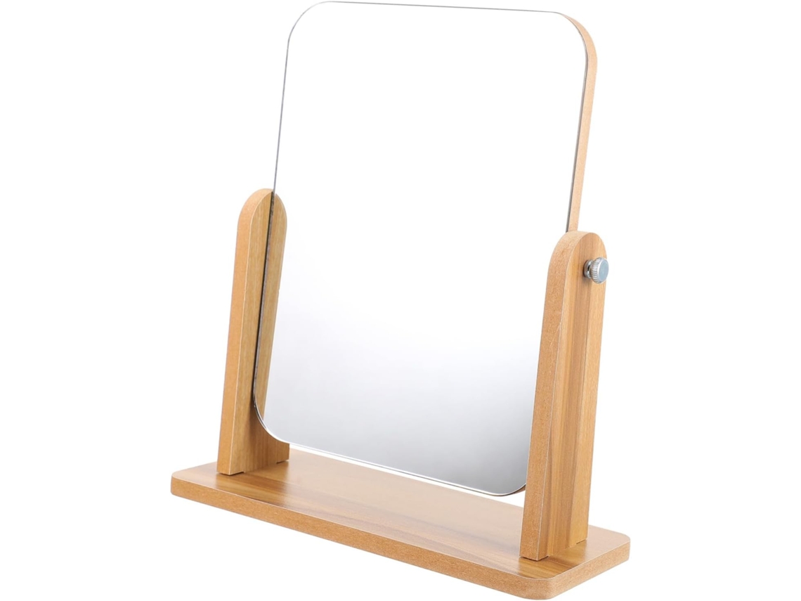 Miroir De Maquillage De Table Rotatif Con Base Grand Format Para Salle De Bain Y Maison Cosméti...