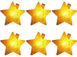 Juego de 6 pulseras LED luminosas, accesorios para fiestas, pulseras decoradas con estrellas PRIME KANG
