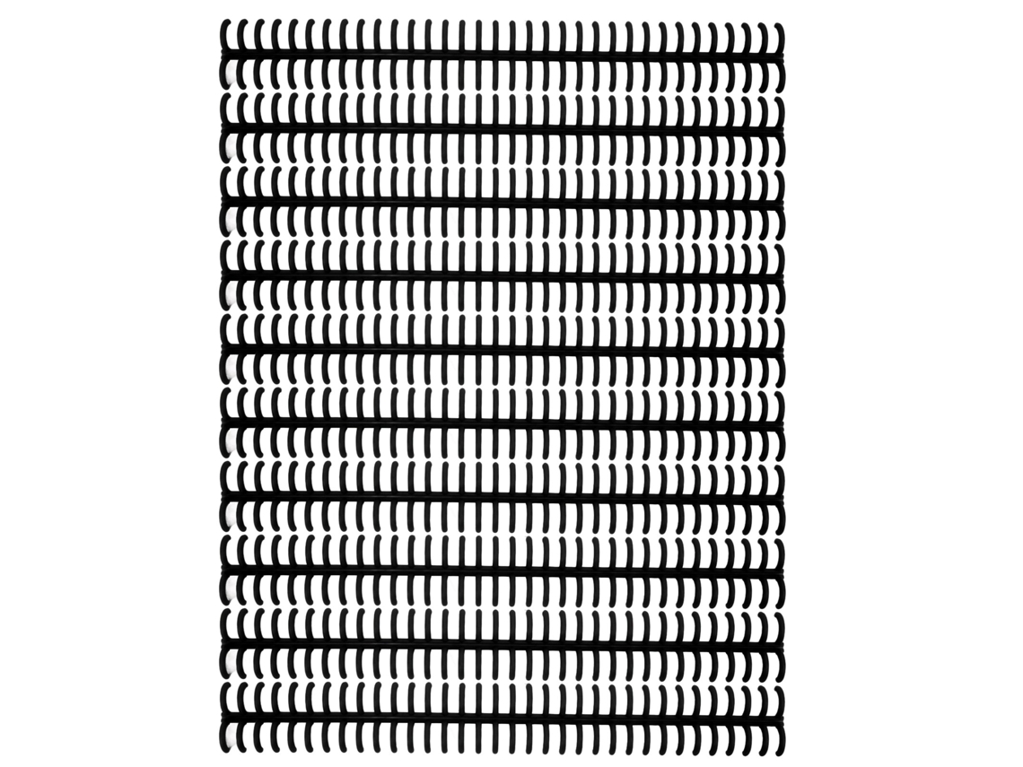 10 Anillas De Plástico Separables De 12 Mm Con 34 Agujeros Para Encuadernación, Color Negro.