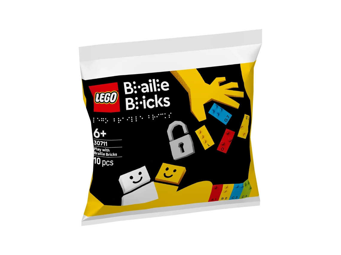 Ladrillos Braille Juega con piezas Braille Lego 30711