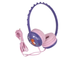 Auriculares Estéreo Ajustables Con Cable De 3,5 Mm Con Diseño De Dinosaurio Para Niños, Compatibles Con Pc Y Tabletas - Morado