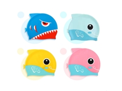 Juguete de silicona con forma de pez de dibujos animados para niños de 3 a 12 años, color azul.
