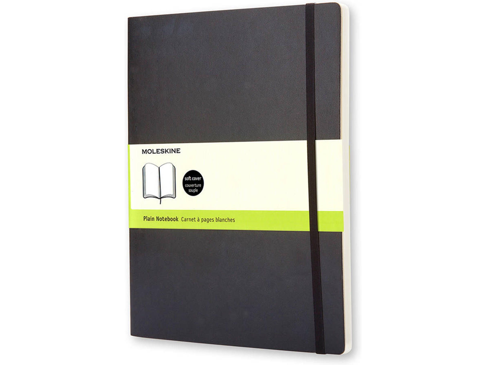 Bloc de Notas MOLESKINE Soft (Negro - Liso - 25x19cm)