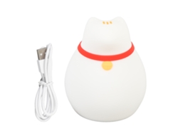 Rebe-lámpara Gatito Bonito Regulable Luz Nocturna Rgb Silicona Kawaii Recargable Para Niños Dormitorio Decoración