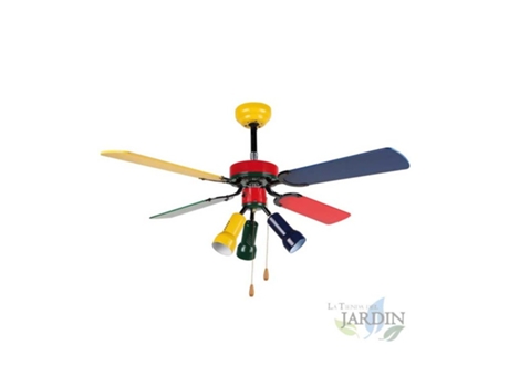 Ventilador de Techo ORBEGOZO 4 Palas Multicolor 3 Velocidades