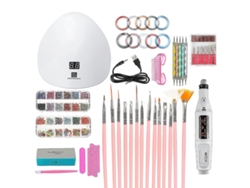 Lámpara de fototerapia UV de inducción inteligente GOKOCO de 45 W para uñas, kit de pulido de uñas