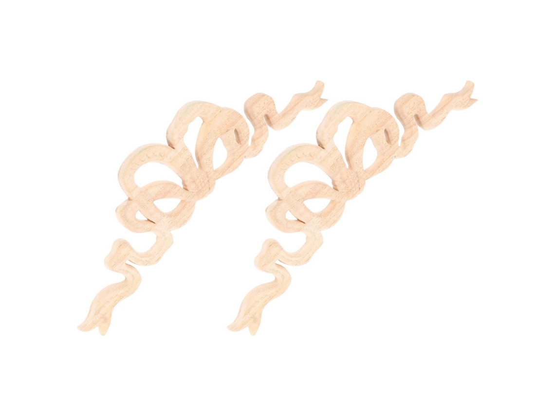 2 Apliques De Madera Tallada, Adornos Decorativos De Estilo Europeo.