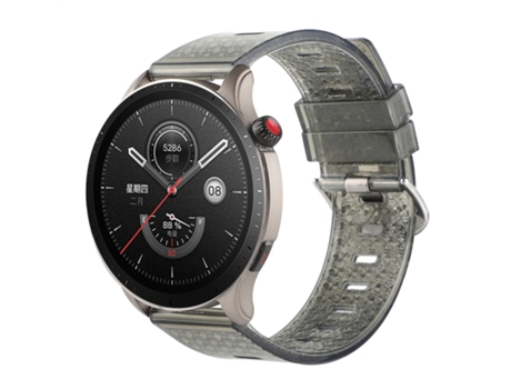 Correa de reloj inteligente para Huawei Watch GT2 Pro 22 mm transparente brillante diamante TPU (negro)